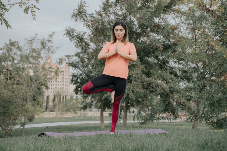 a women doing exercise